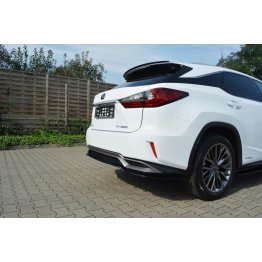 Накладка сплиттер на задний бампер на Lexus RX IV Hybrid